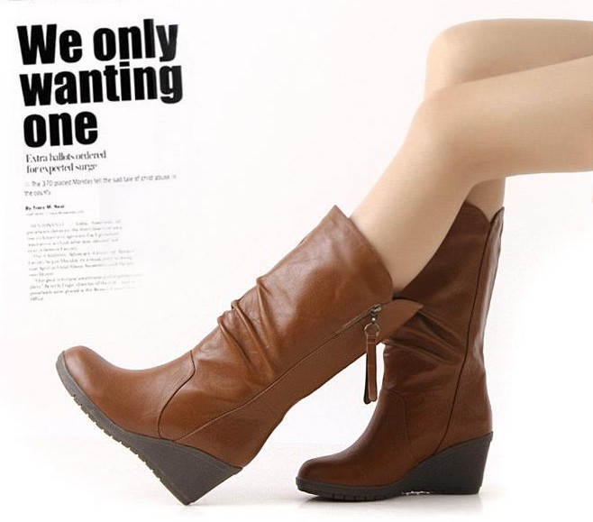 Brown_With_Zipper_Wedge_Style_Women__s_Boots_3.jpg