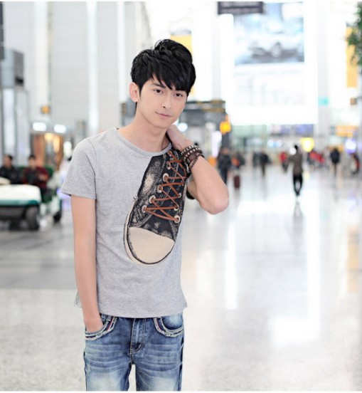Coffee_Shoes_Images_On_Short_Sleeve_Men__s_T_Shirts_6.jpg