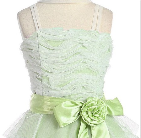 Green_With_Bow_Sash_Layered_Junior_Bridesmaid_Dresses_2.jpg