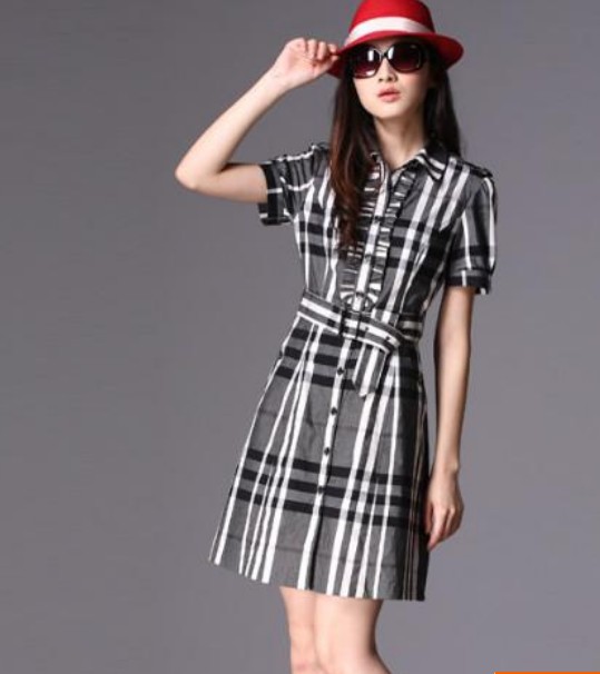 Khaki_Short_Sleeve_Knee_Length_Dresses_5.jpg