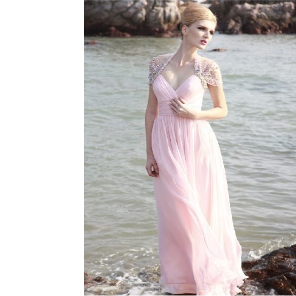 Pink_Short_Sleeve_Chiffon_Beach_Evening_Dresses_1.jpg