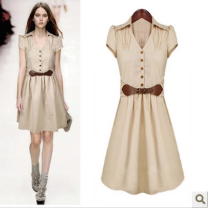 Short_Sleeve_Knee_Length_With_Bow_Dresses_1.jpg