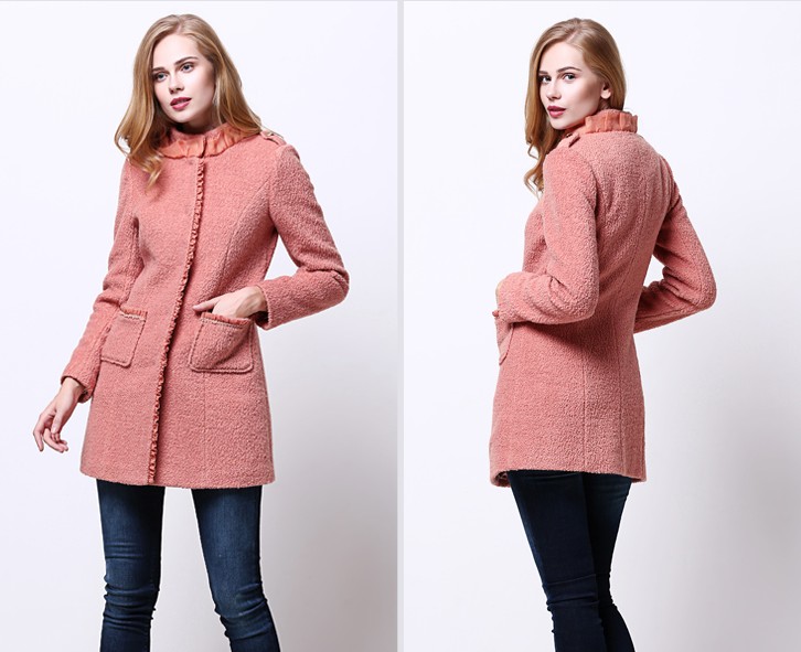 White_Nylon_Lace_High_Neck_Casual_Slim_Women__s_Jackets___Coats_5.jpg